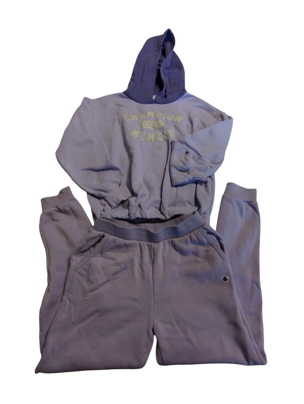 Like New! Champion Lavender PurplePullover Hoodie and Matching Sweatpants Set